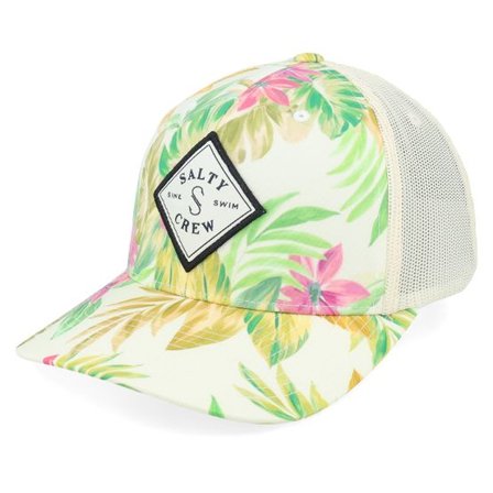 Salty Crew - Vit trucker Keps - Sealine Retro Off White Trucker @ Hatstore