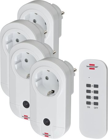 Brennenstuhl Comfort-Line 4-pack funktionschaltset RC CE1 4001, IP20