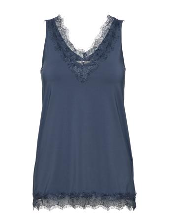 Top T-shirts & Tops Sleeveless Marineblå Rosemunde