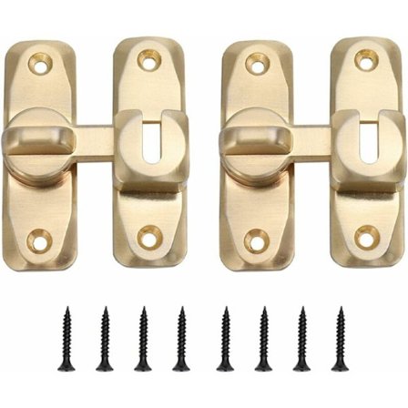 90/180 graders skydedørslås, 2 mini-skærmsdørsbolte, B