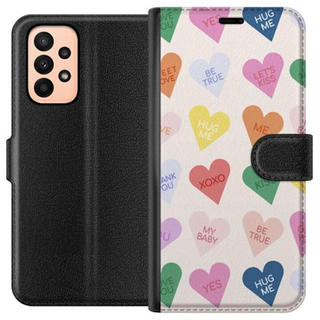 Kompatibelt Plånboksfodral till Samsung Samsung Galaxy A23 CandyHearts