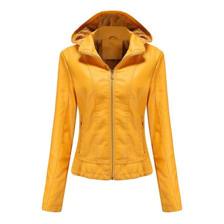 Kvinnor Långärmad Outwear Cardigan Motorcykelkappa