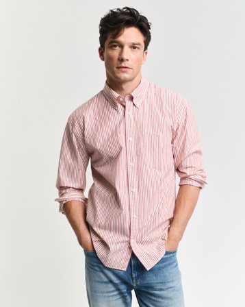 GANT Herren Relaxed Fit Heritage Popelinehemd mit Streifen (XL)
