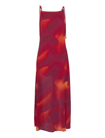 Flamiagz P Singlet Dress Maxikjole Festkjole Red Gestuz