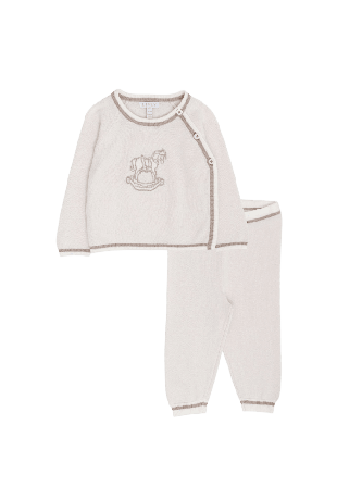 Livly Rocking Horse Envelop Set Nyfödd stl. 44-68 Unisex Vit 62/68