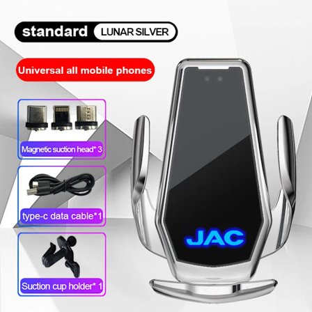 för kompatibel med JAC JAC S2 J3 Board JS2 S3 J2 S5 T8 Refine J5 J6 J4 Vapour Auto Smart Induktion Trådlös Laddning Biltelefonhållare Luminous