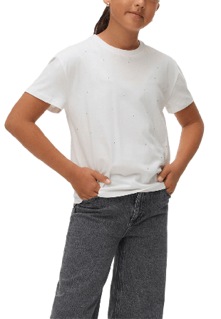 Vero Moda Girls Topp VMLOA LILO T-shirts & toppar Dam Vit 146/152