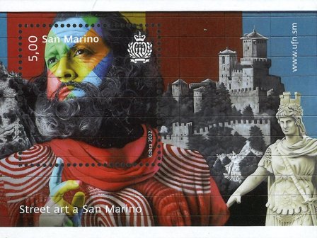 San Marino 2022 - Street art - Postfrisk miniark