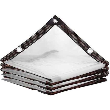 Gjennomsiktige presenninger, støvtett regntett presenning med metallmaljer Transparen