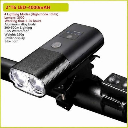 Cykeldele 12 LED 50000LM Ultralys Cykellygte USB Genopladelig LED Cykel Forlygte Vandtæt Cykel 10000mAh Kraftig LED Lommelygte