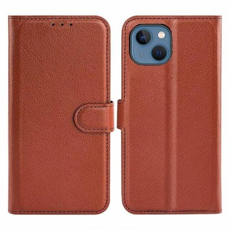 iPhone 15 Plus Plånboksfodral med stativ - Brun