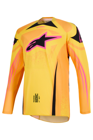 Bluză Motocross Alpinestars Techstar Nomur portocaliu/galben/roz XL