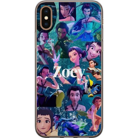 Apple iPhone X Genomskinligt Skal Kpop Demon Hunters Zoey Collage Mystic Forest Idol Energikraft