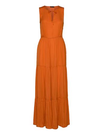 Slkellan Maxi Dress Orange Soaked In Luxury