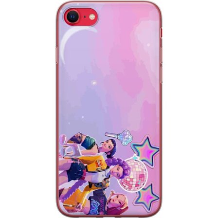 Yhteensopiva Puhelinkuori Apple iPhone 8 Tulevaisuuden popikoni neonvärien, diskoelementtien, tähtien ja pastellivärisen avaruustaivaan kera.