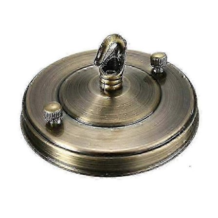 Vintage Takrosett Krokplatta Hållare Ljuskrona Lampa Ljusarmatur Tak 2st