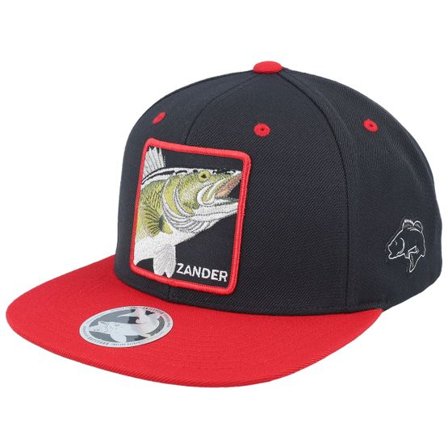 Skillfish - Svart snapback Keps - Zander Box Black/Red Snapback @ Hatstore