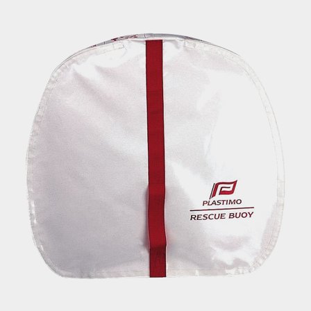 Salvagente a ferro di cavallo Plastimo Rescue Buoy White + 40 metri di cima galleggiante + luce di emergenza + custodia