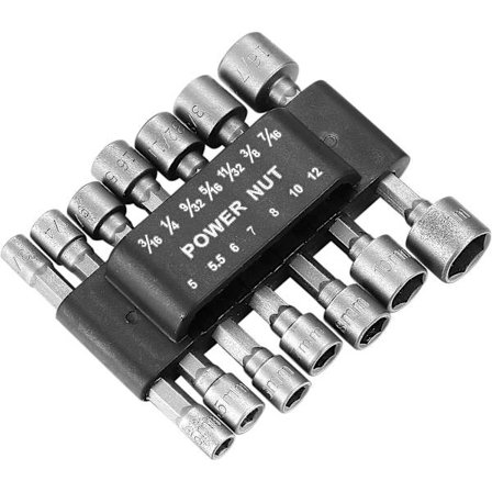 14-delad insexnyckeladapter. Skruvmejselinsats. Bit s