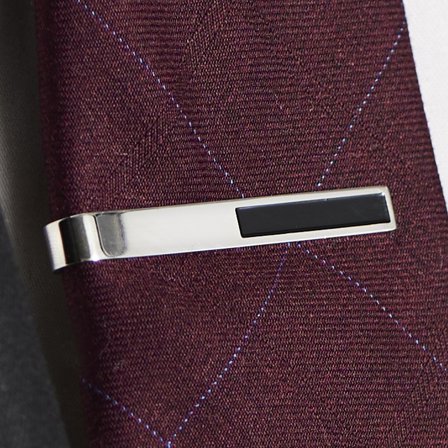 Beck Geo Remix Krawattenspange für Männer - Krawattennadeln für schmale Krawatten