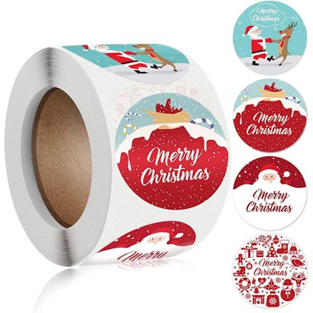 Ett paket med 500 juldekaler