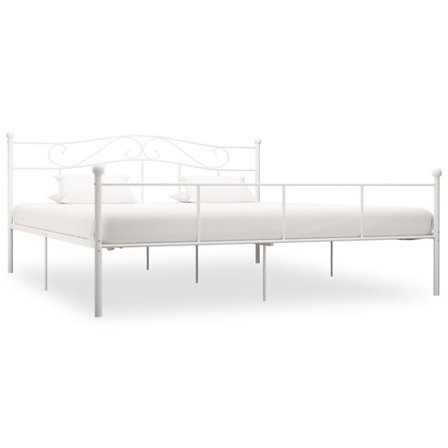 VidaXl Sängram Metall Vit 180X200 Cm - Litenleker