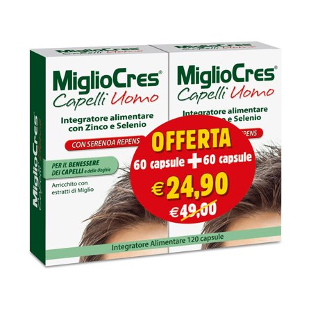 Migliocres Capelli Uomo 60+60 Capsule