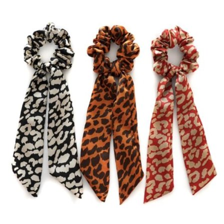 3st hårsnoddar , hair Scrunchies med scarf, hårband, Hair bands