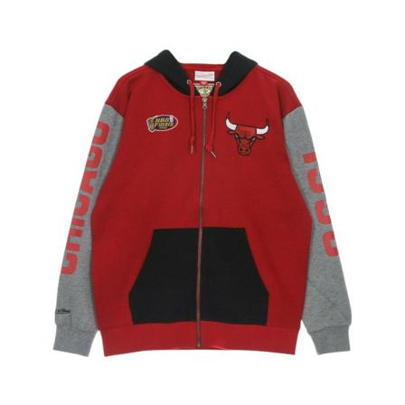 Mitchell & Ness, hoodie Czerwony, Mężczyzna, Rozmiar: L