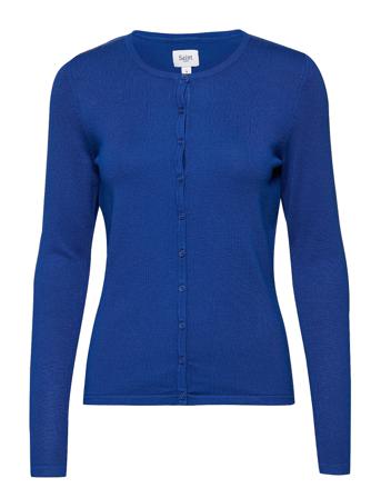 A8661, Milasz R-Neck Cardigan Stickad Tröja Cardigan Blå Saint Tropez