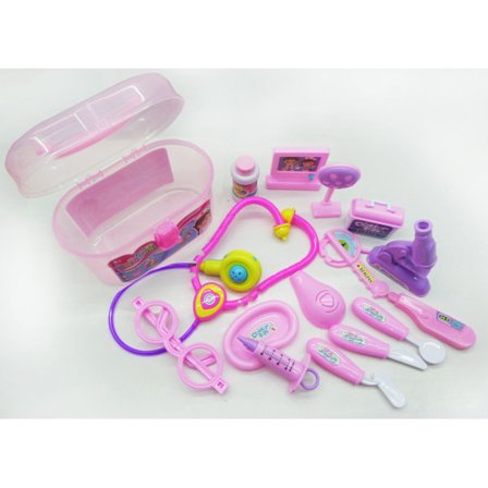 Lääkärilaukku lapsille, lasten lääkärilaukku leikkimikroskoopilla