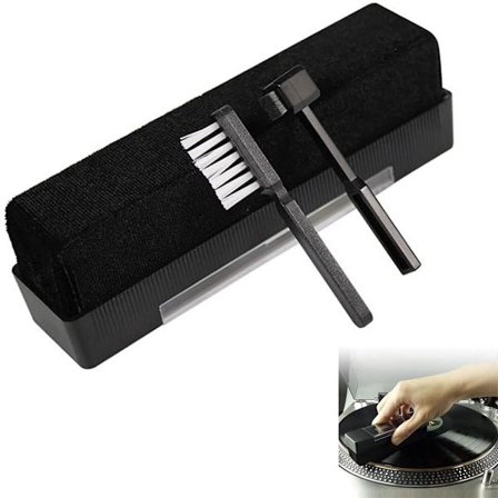 12,5*4,5*3 cm - Vinylplatebørste - Vinylplate Rensesett