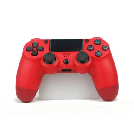 Punainen langaton ohjain, yhteensopiva PlayStation 4:n kanssa, värinällä, sisältää USB-latauskaapelin - Ergonominen muotoilu pelaamiseen