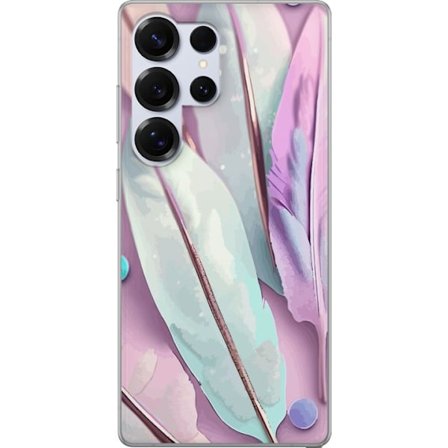 Kompatibelt Mobildeksel til Samsung Galaxy S25 Ultra Fjær i pastell