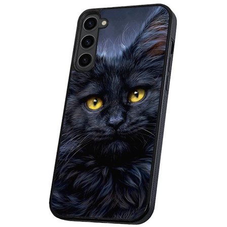 Samsung Galaxy S23 Plus - Skal/Mobilskal Svart Katt