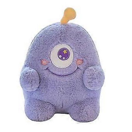 Litet Monster Plyschleksak Monsterdocka Docka Ful Kloskrapa Docka Gåva Purple 30cm
