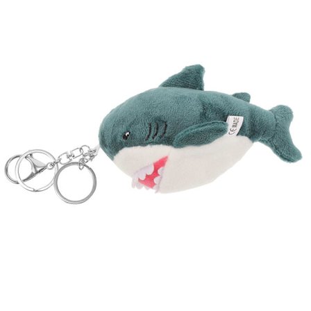 Kawaii Nyckelring Hajformad Berlock Nyckelring Blå 15.00X15.00X5.00CM Bilnyckel 1Set (FMY)