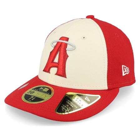 New Era - MLB Rød fitted Caps - Anaheim Angels MLB21 City Connect Off Low Profile 59FIFTY White/Red Fitted @ Hatstore