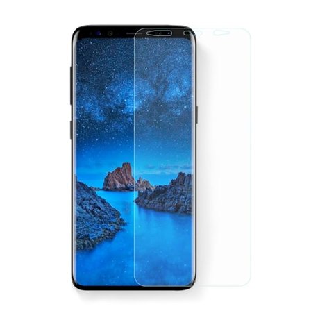 Samsung Galaxy S9 Plus Skjerm beskyttelse laget av hybrid materiale - Gjennomsiktig