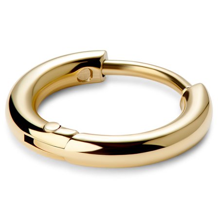 Huggie | Gold-Tone 6 mm Surgical Stainless Steel Hoop Earring for Men - Charm Hoop Earrings