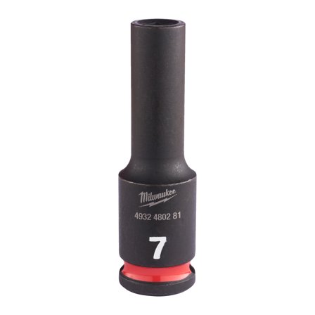 Milwaukee 4932480281 Kraftpipe 3/8", SHOCKWAVE, dybde 7 mm, Håndverktøy
