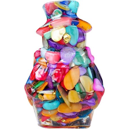 Snøkrystall Snømann Dekorasjon - Julepynt Serie, Fargerike Skjell