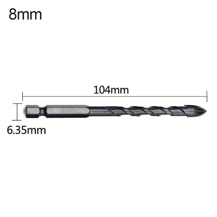 Hårdmetal bor keramiske fliser 8MM
