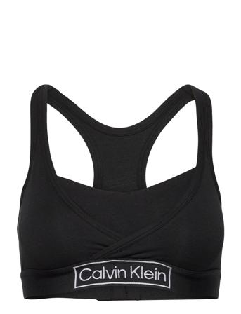 Unlined Bralette Lingerie Bras & Tops Maternity Bras Tank Top Bras Svart Calvin Klein