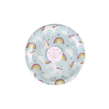 Papptallerkener Enhjørning, 8-pakning - Great Pretenders