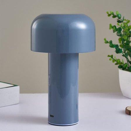 TS Batteridriven LED Bordslampa - Grå Uppladdningsbar