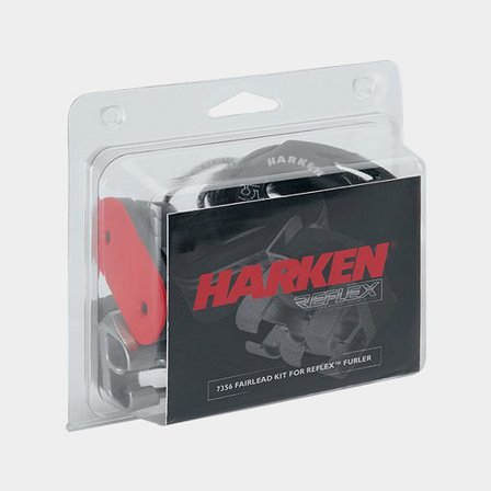 Harken Reflex Furling Lead Block Kit för asymmetriska och code zero rullsystem, rostfritt stål och komposit, svart