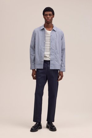 NN.07 Bill Hose Herren Blau Bio-Baumwolle