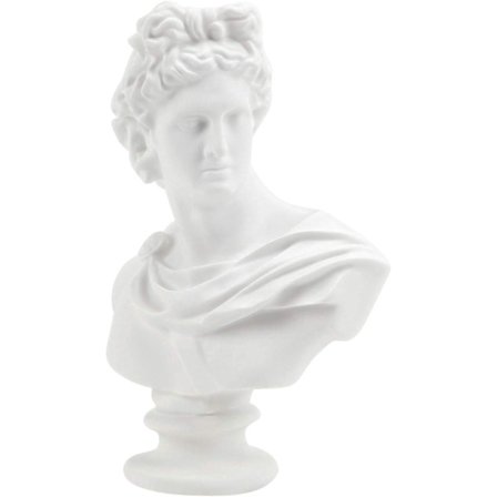 15 cm Apollo Statue Græsk Og Romersk Mytologi Gud Klassisk Replika Hoved Bust Skulptur Figur Hjem Dekoration Bordplade Skab Samling Tegn Skitse