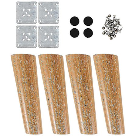 1 Sett Nordisk Stil Bordbein Møbelbein Massivt Tre Sofa Skap Fot